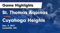 St. Thomas Aquinas  vs Cuyahoga Heights  Game Highlights - Dec. 9, 2017