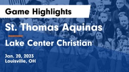 St. Thomas Aquinas  vs Lake Center Christian  Game Highlights - Jan. 20, 2023
