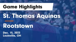 St. Thomas Aquinas  vs Rootstown  Game Highlights - Dec. 15, 2023