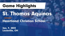 St. Thomas Aquinas  vs Heartland Christian School Game Highlights - Jan. 9, 2024