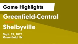 Greenfield-Central  vs Shelbyville  Game Highlights - Sept. 23, 2019