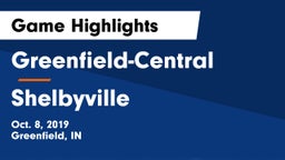 Greenfield-Central  vs Shelbyville Game Highlights - Oct. 8, 2019