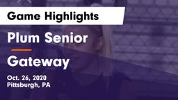 Plum Senior  vs Gateway  Game Highlights - Oct. 26, 2020