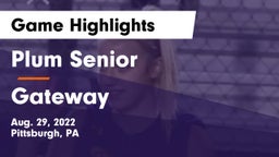 Plum Senior  vs Gateway  Game Highlights - Aug. 29, 2022