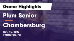 Plum Senior  vs Chambersburg  Game Highlights - Oct. 15, 2022