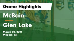 McBain  vs Glen Lake   Game Highlights - March 30, 2021