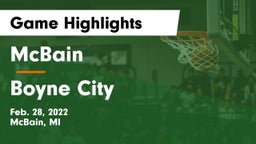 McBain  vs Boyne City  Game Highlights - Feb. 28, 2022