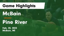 McBain  vs Pine River  Game Highlights - Feb. 20, 2023