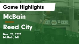 McBain  vs Reed City  Game Highlights - Nov. 28, 2023