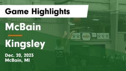 McBain  vs Kingsley  Game Highlights - Dec. 20, 2023