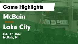McBain  vs Lake City  Game Highlights - Feb. 22, 2024