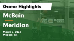 McBain  vs Meridian  Game Highlights - March 7, 2024