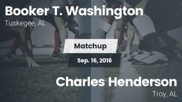 Matchup: Booker T. Washington vs. Charles Henderson  2016