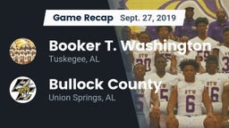 Recap: Booker T. Washington  vs. Bullock County  2019