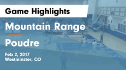 Mountain Range  vs Poudre  Game Highlights - Feb 2, 2017