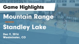 Mountain Range  vs Standley Lake  Game Highlights - Dec 9, 2016