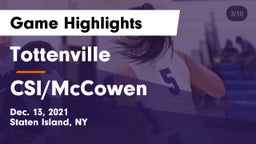 Tottenville  vs CSI/McCowen Game Highlights - Dec. 13, 2021