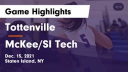 Tottenville  vs McKee/SI Tech Game Highlights - Dec. 15, 2021