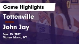 Tottenville  vs John Jay  Game Highlights - Jan. 15, 2022