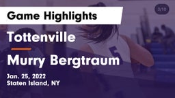 Tottenville  vs Murry Bergtraum Game Highlights - Jan. 25, 2022