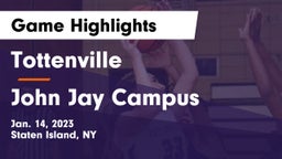 Tottenville  vs John Jay Campus Game Highlights - Jan. 14, 2023