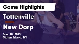 Tottenville  vs New Dorp  Game Highlights - Jan. 18, 2023