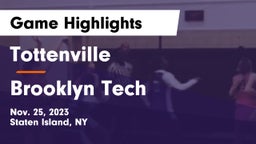 Tottenville  vs Brooklyn Tech Game Highlights - Nov. 25, 2023