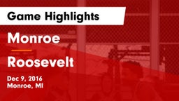 Monroe  vs Roosevelt  Game Highlights - Dec 9, 2016