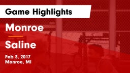 Monroe  vs Saline  Game Highlights - Feb 3, 2017