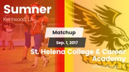 Matchup: Sumner  vs. St. Helena College & Career Academy 2017