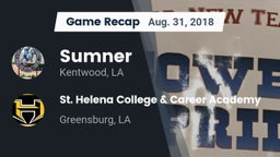 Recap: Sumner  vs. St. Helena College & Career Academy 2018