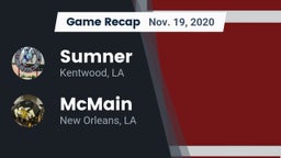Recap: Sumner  vs. McMain  2020