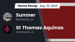 Recap: Sumner  vs. St Thomas Aquinas 2023