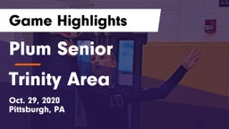 Plum Senior  vs Trinity Area  Game Highlights - Oct. 29, 2020