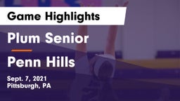 Plum Senior  vs Penn Hills  Game Highlights - Sept. 7, 2021