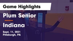 Plum Senior  vs Indiana  Game Highlights - Sept. 11, 2021