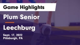 Plum Senior  vs Leechburg  Game Highlights - Sept. 17, 2022