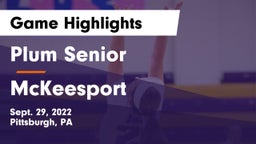 Plum Senior  vs McKeesport  Game Highlights - Sept. 29, 2022