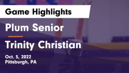 Plum Senior  vs Trinity Christian Game Highlights - Oct. 5, 2022