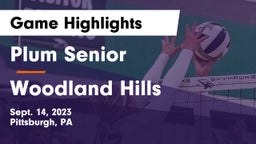 Plum Senior  vs Woodland Hills  Game Highlights - Sept. 14, 2023