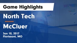 North Tech  vs McCluer Game Highlights - Jan 10, 2017