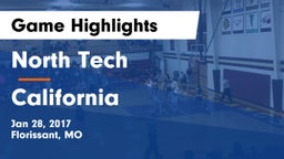 North Tech  vs California  Game Highlights - Jan 28, 2017
