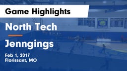 North Tech  vs Jenngings Game Highlights - Feb 1, 2017