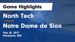 North Tech  vs Notre Dame de Sion  Game Highlights - Feb 10, 2017