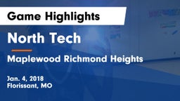North Tech  vs Maplewood Richmond Heights Game Highlights - Jan. 4, 2018