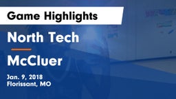 North Tech  vs McCluer  Game Highlights - Jan. 9, 2018