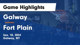Galway  vs Fort Plain  Game Highlights - Jan. 10, 2024