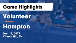 Volunteer  vs Hampton  Game Highlights - Jan. 18, 2023