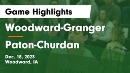 Woodward-Granger  vs Paton-Churdan  Game Highlights - Dec. 18, 2023