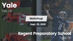 Matchup: Yale  vs. Regent Preparatory School  2020
